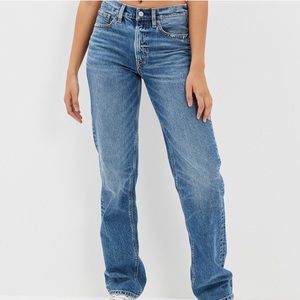 AE Low-Rise Baggy Straight Jean | SIZE : 0